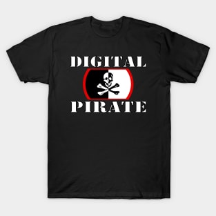 Digitsl Pirates Keyboard Warriors T-Shirt